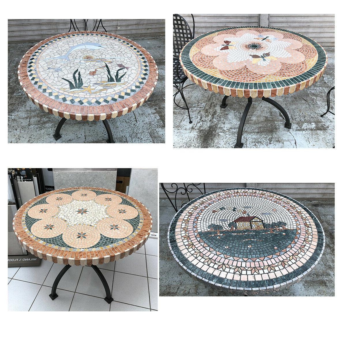 tavoli rotondi per esterno giardino realizzati a