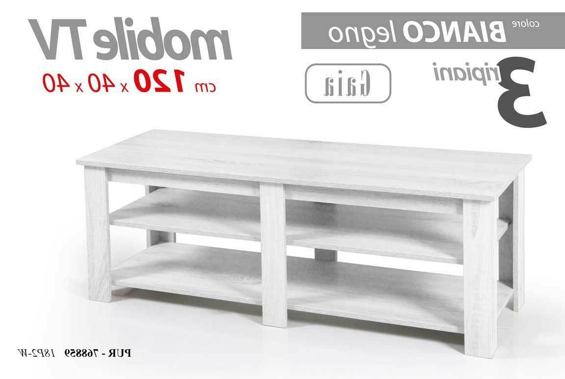 tavolino 3 ripiani basso 120 40 h40cm