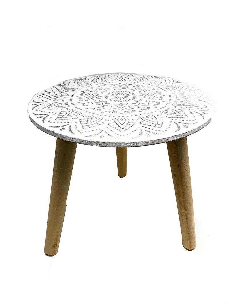 tavolino a effetto marmo in legno porta