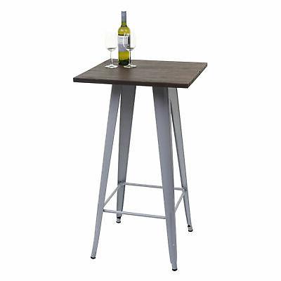 tavolino alto bistrot industriale hwc a73 legno