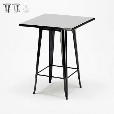 tavolino alto per sgabelli tolix industrial acciaio
