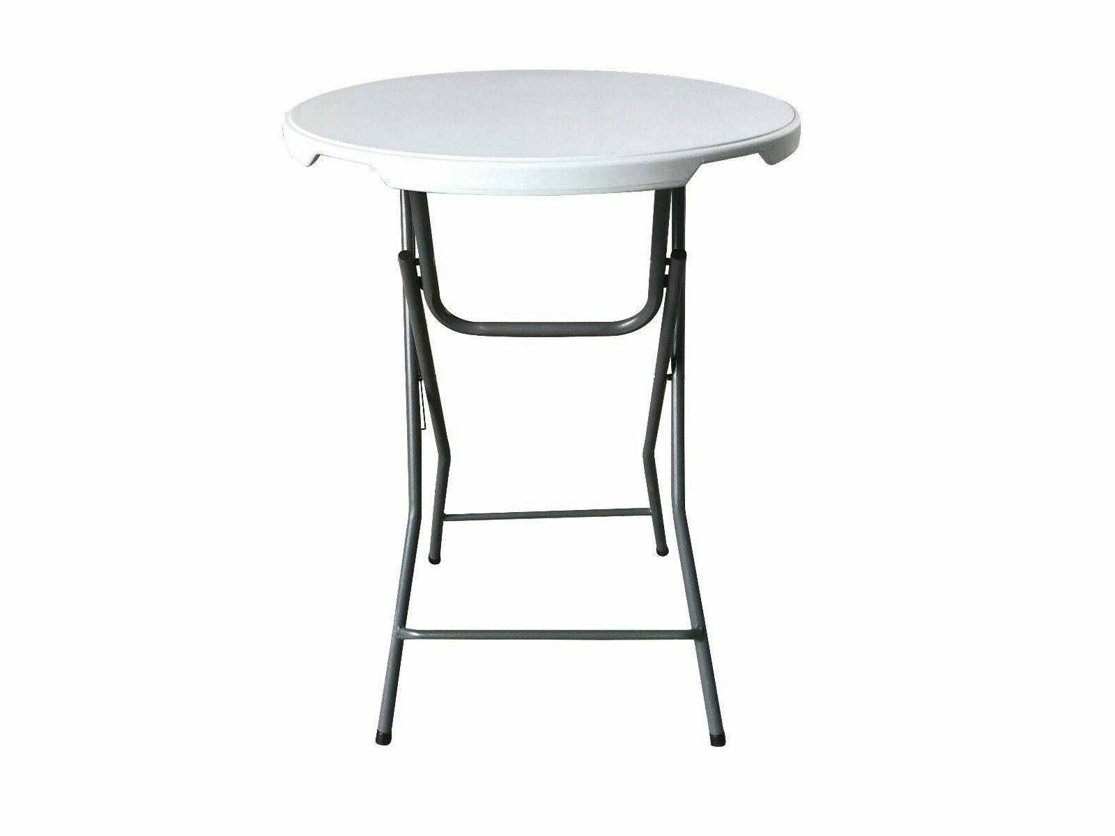 tavolino alto pieghevole 80x80x100cm tavolo rotondo per