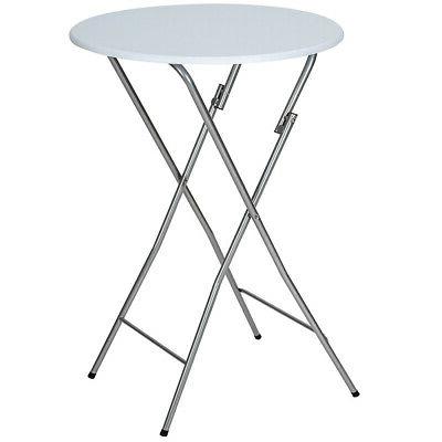 tavolino bar tondo pieghevole metallo e mdf