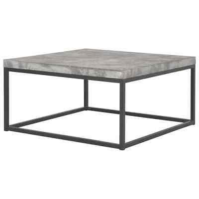 tavolino caffe 75x75x38 cm design cemento gambe