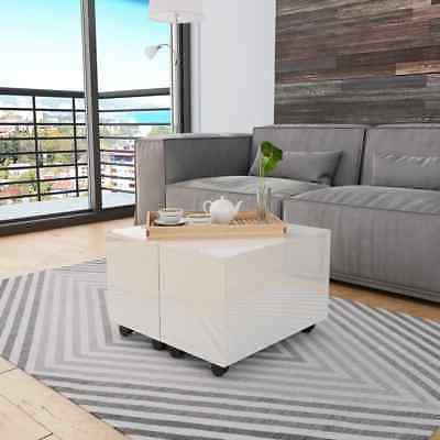 259976 tavolino da caff bianco lucido 60x60x35