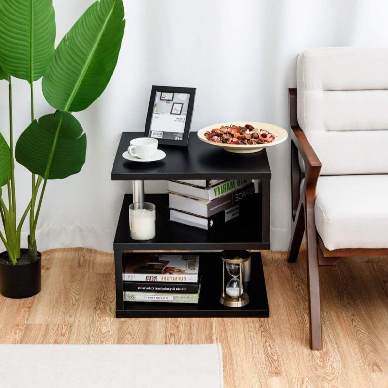 tavolino da caffe comodino in 3 ripiani