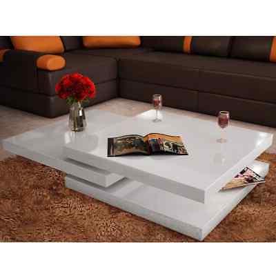 tavolino da caffe con 3 ripiani bianco