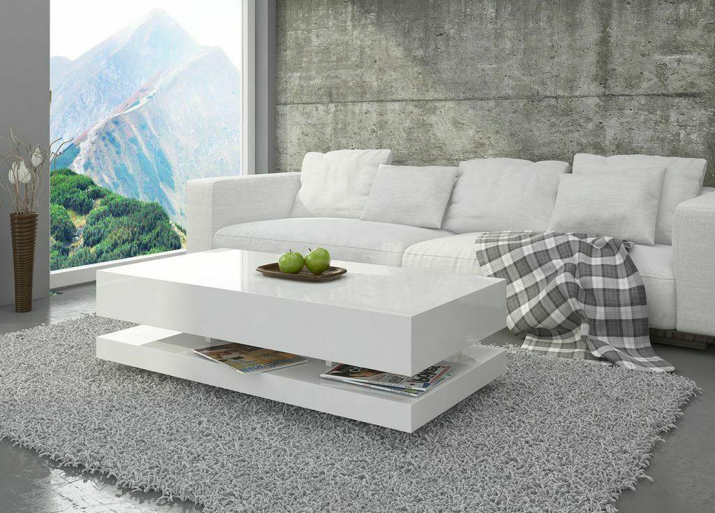 tavolino da salotto lucido bianco soggiorno tavolo