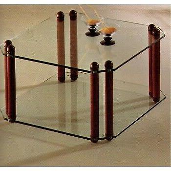 tavolino da salotto moderno quadrato vetro e
