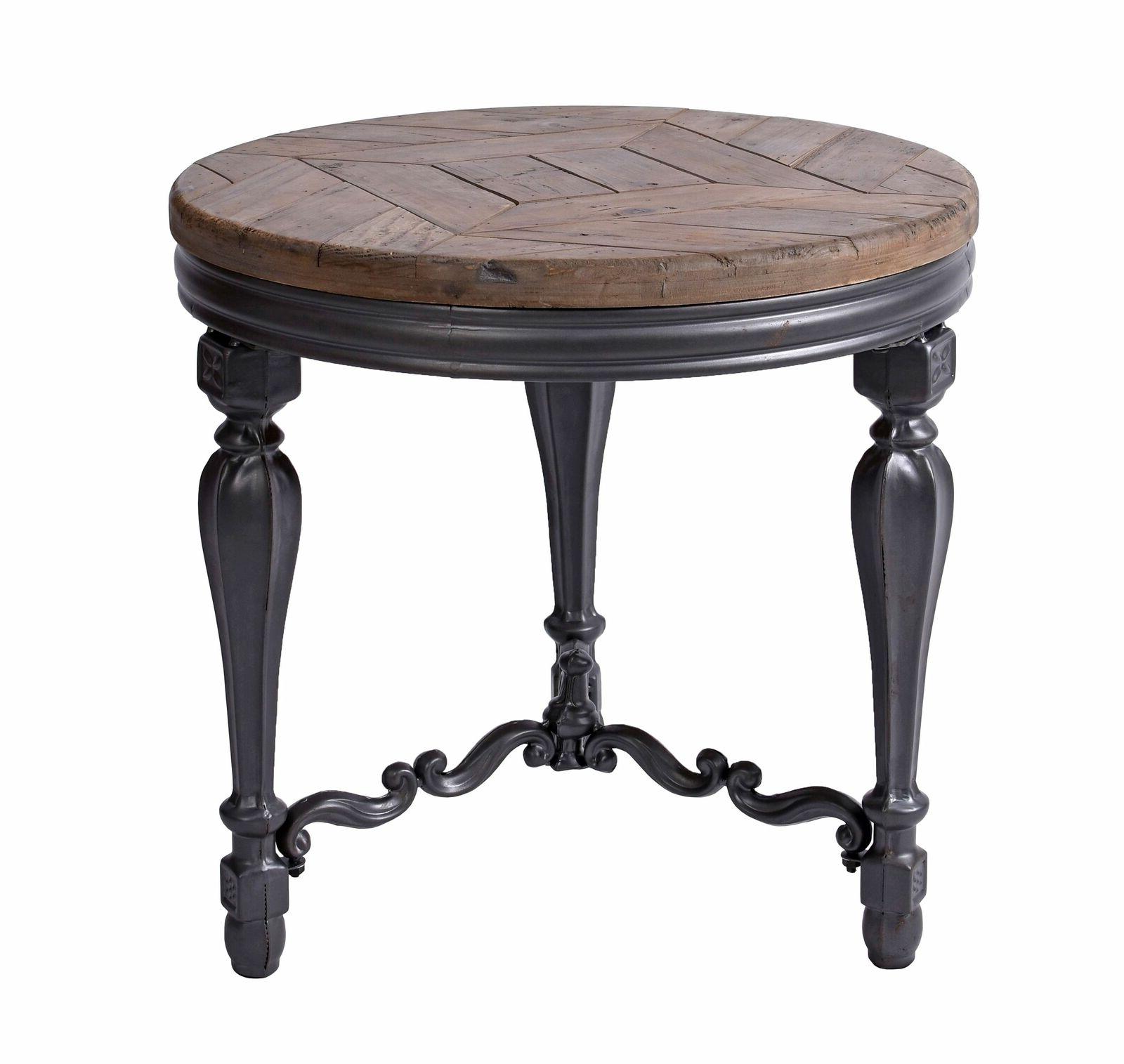 tavolino da salotto rotondo stile country tavolo