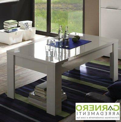 tavolino da salotto sorrento bianco laccato lucido