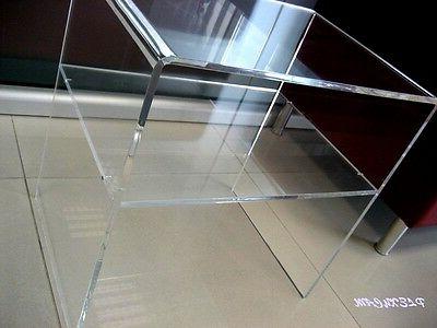 tavolino comodino in plexiglass brillante 35x33x40h mensola