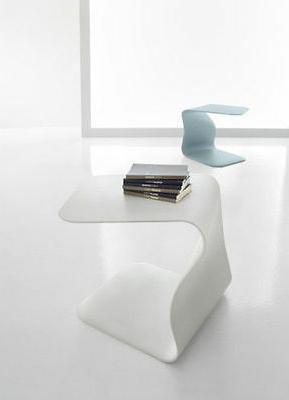 tavolino duffy design poliuretano laccato per divano