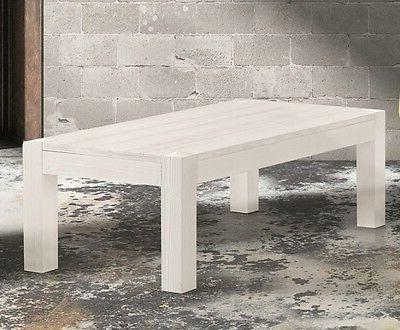 tavolino in abete bianco spazzolato misura 120x60