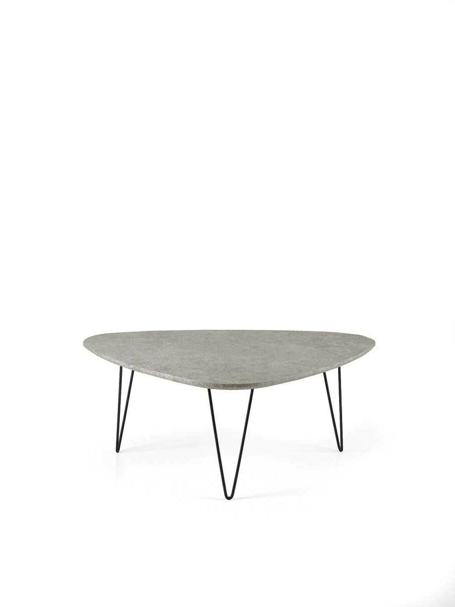 tavolino in legno e metallo colore bianco