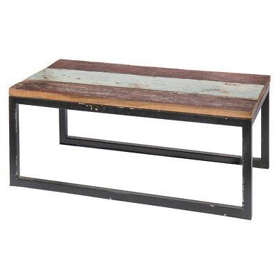 tavolino industrial vintage giardino legno teak riciclato