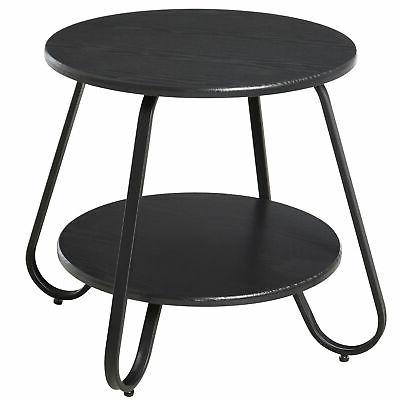 tavolino rotondo da caffe stile industriale con