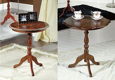 tavolino rotondo noce intarsiato o radica