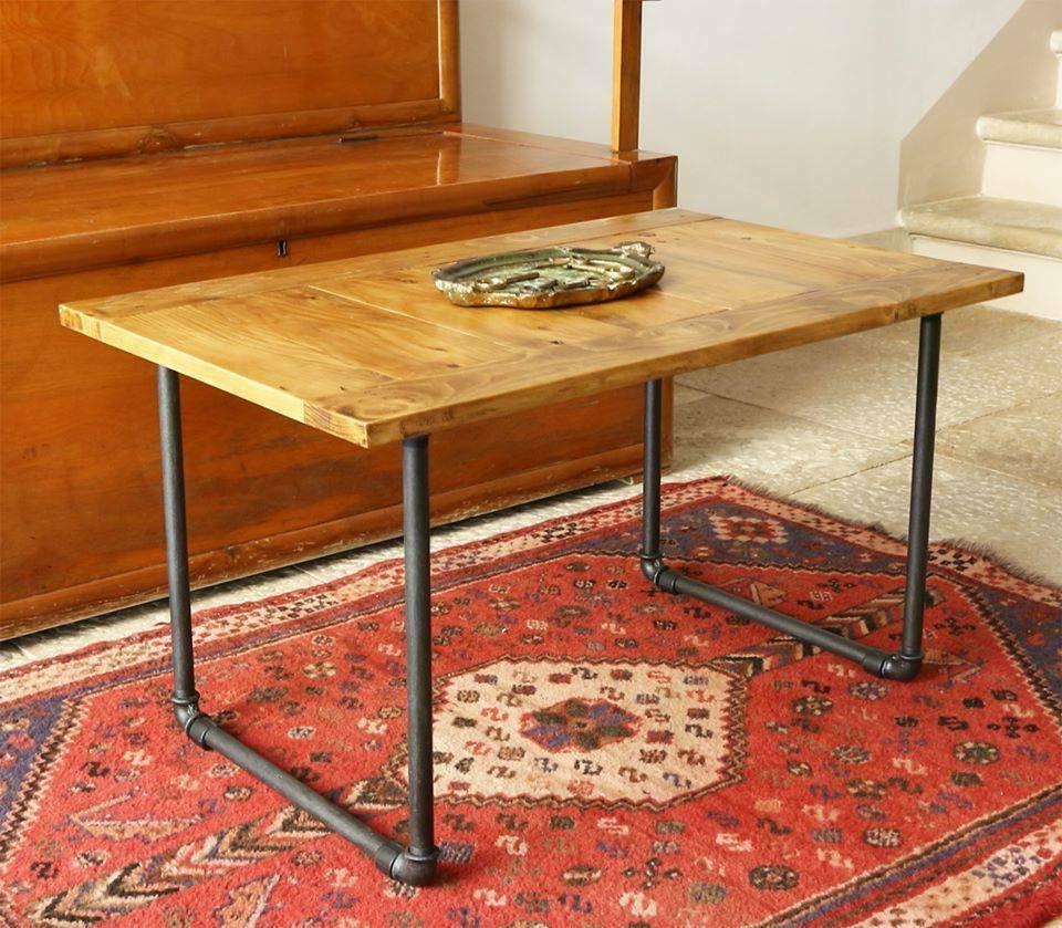 tavolino salotto caffe industrial legno massello pallet