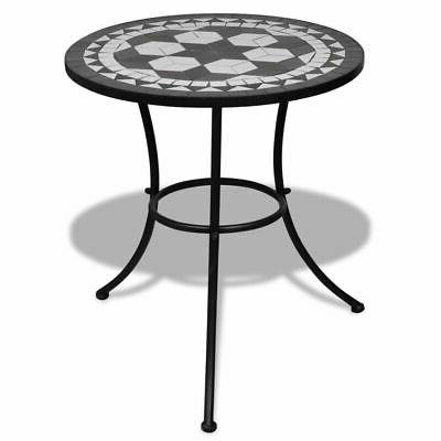 tavolino tavolo ceramica e ferro in mosaico