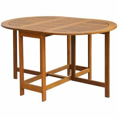 tavolino tavolo da giardino 130x90x72cm in legno