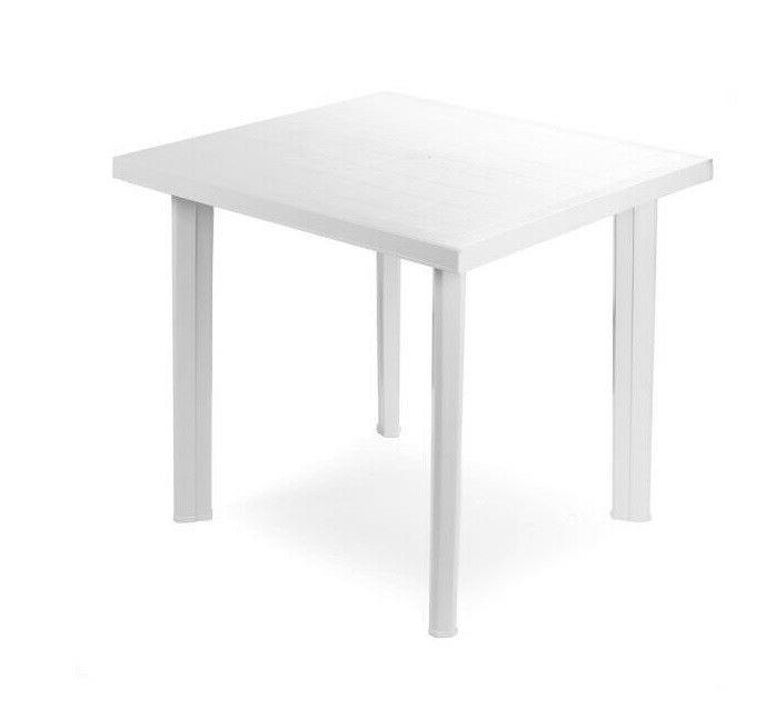 tavolino tavolo quadro quadrato bianco 80x75x75cm 6