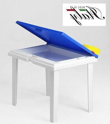 tavolino tavolo scrivania bambino aladino colore azzurro