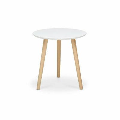 tavolino tondo bianco 3 piedi legno di