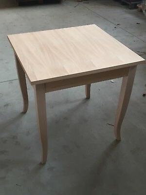 tavolo 70x70 fisso in legno grezzo cucina