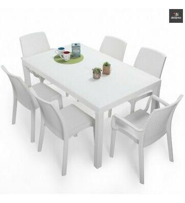 tavolo 150x90 con 6 sedie per esterno