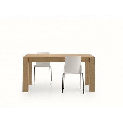 tavolo 1634 allung in legno naturale cm