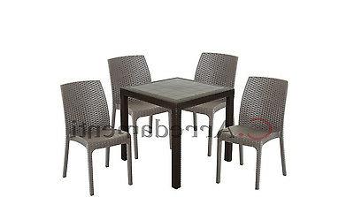 tavolo 4 sedie da esterno giardino poli