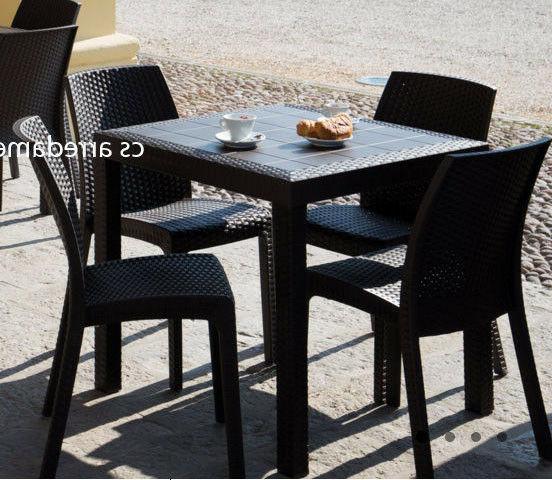 tavolo 4 sedie poltrone esterno giardino poli