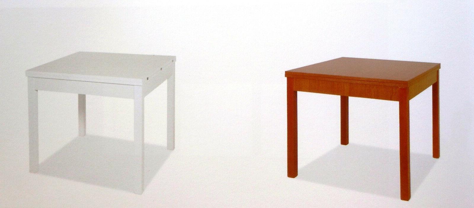 tavolo a libro 90x90 moderno colore bianco