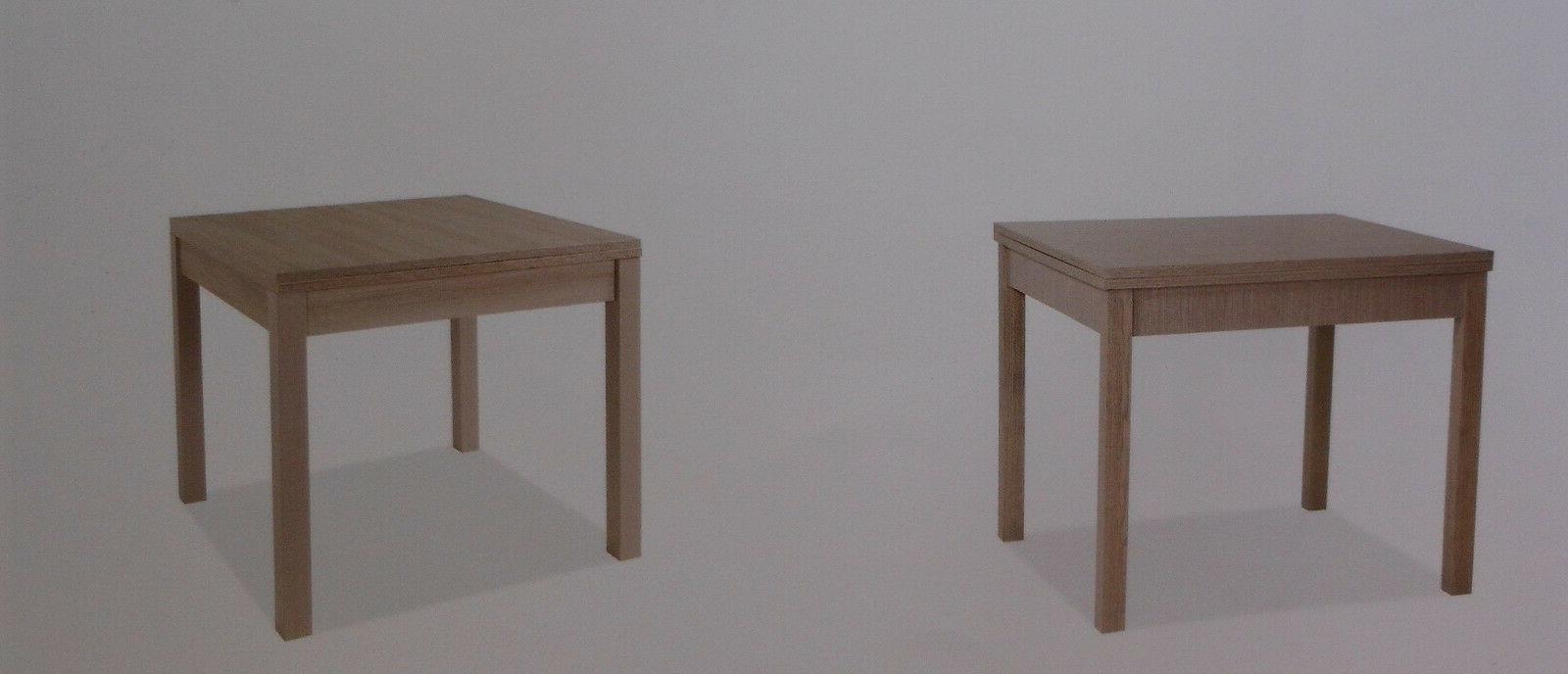 tavolo a libro 90x90 moderno colore larice