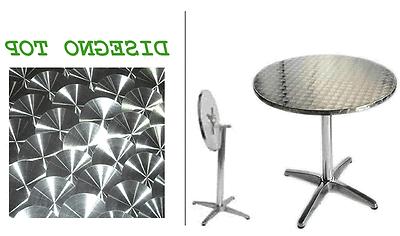 tavolo alluminio rotondo top pieghevole standard 60