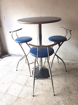 tavolo alto bar con base in ghisa