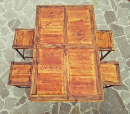 tavolo alto con 4 sgabelli