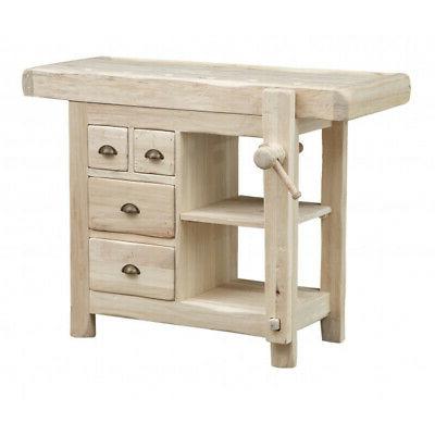 tavolo banco da lavoro in legno massello