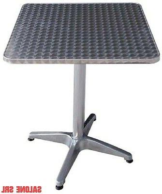 tavolo bar square alluminio 60x60xh70 tavolino