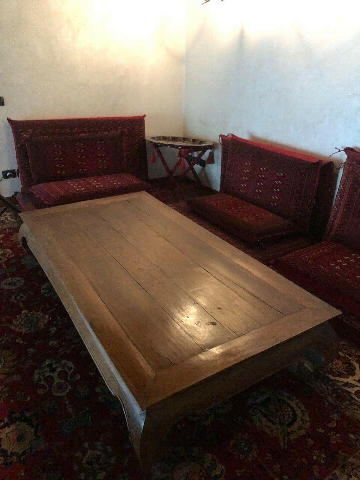 tavolo basso legno indonesiano stile opium