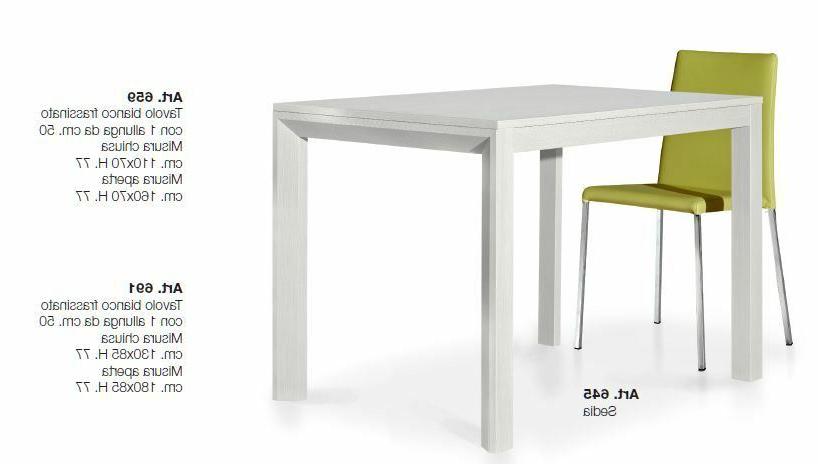 tavolo bianco frassinato