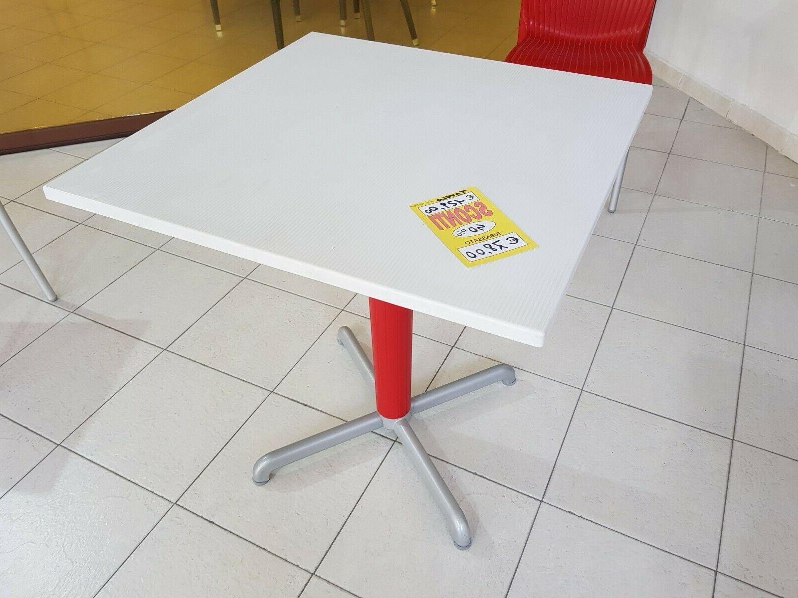 tavolo bianco rosso made in italy