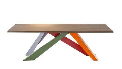 tavolo big table 200x100 cm massello noce