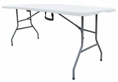 tavolo catering rettangolare pieghevole 180x70x74 cm bianco
