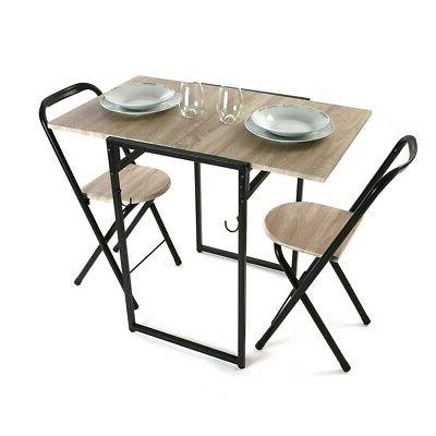 tavolo con 2 sedie per salvaspazio pieghevole