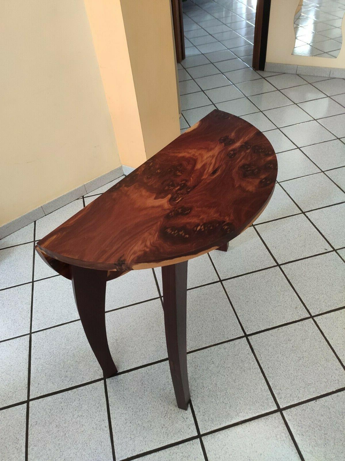 tavolo console muro rosso falegnameria circolare diametro