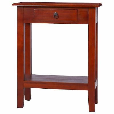 tavolo consolle classico marrone 60x30x75 cm massello