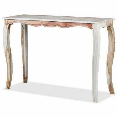 tavolo consolle in legno massello sheesham 110x40x76