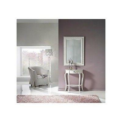 tavolo consolle laccato bianco legno massello